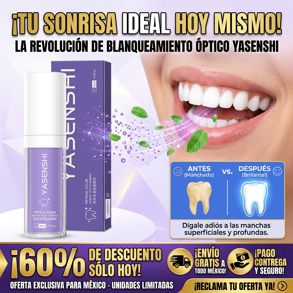 Yasenshi Creme Dental - Blanquea tus dientes en minutos y recupera tu confianza