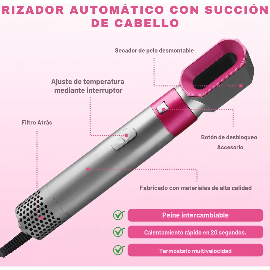 CEPILLO 5 EN 1 - LOOK PROFESIONAL EN CASA - OFERTA MEGA NAVIDEÑA