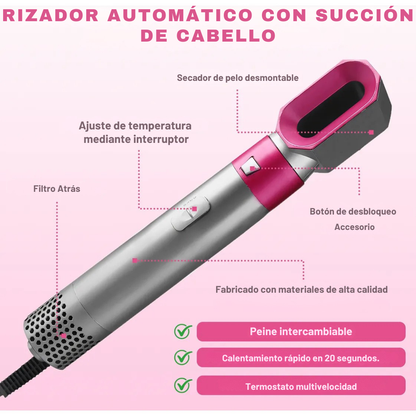 CEPILLO 5 EN 1 - LOOK PROFESIONAL EN CASA - OFERTA MEGA NAVIDEÑA