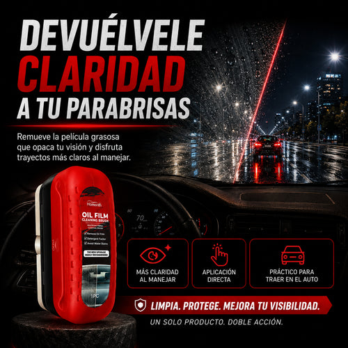 Limpiador de Parabrisas – Más claridad y efecto repelente | ¡Compra 1 y llévate 2!