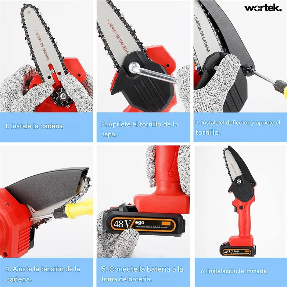 Motosierra Recargable Electrica