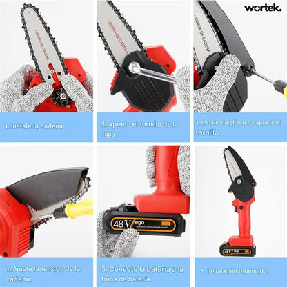 Motosierra Recargable Electrica