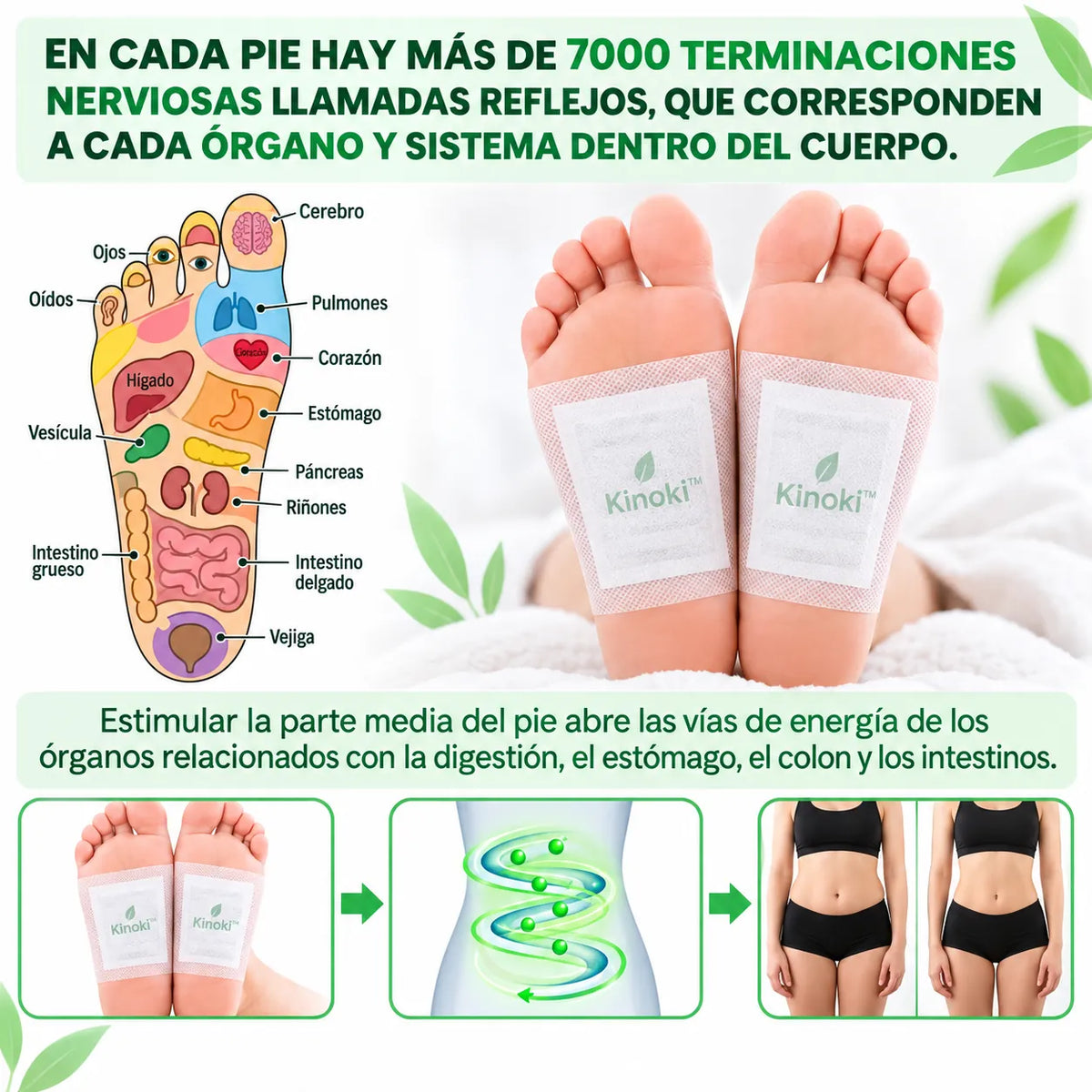 Kinoki™ ¡Desintoxica tu Cuerpo Mientras Duermes! Compre 10 y Llévate 50