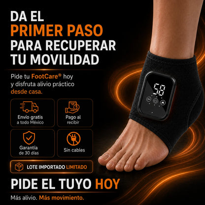 FootCare® Masajeador Térmico para Tobillo – Calor y vibración para aliviar molestias, rigidez y cansancio | Envío gratis