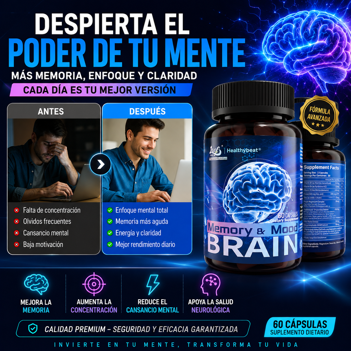 Neuro Brain - Alivio Natural de Neuropatia