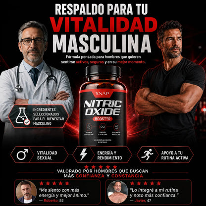 SNAP® Óxido Nítrico Booster – Energía, resistencia y circulación | Envío gratis