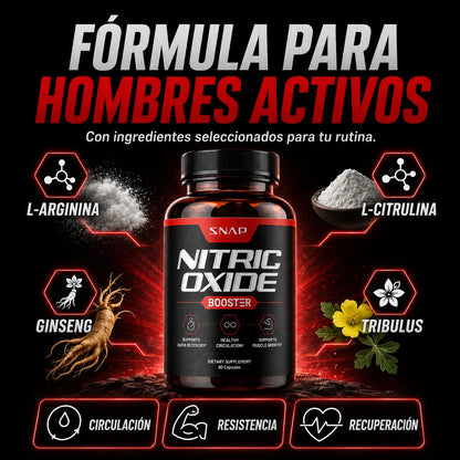 SNAP® Óxido Nítrico Booster – Energía, resistencia y circulación | Envío gratis