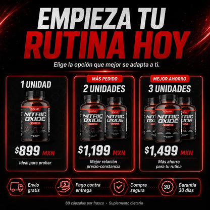 SNAP® Óxido Nítrico Booster – Energía, resistencia y circulación | Envío gratis