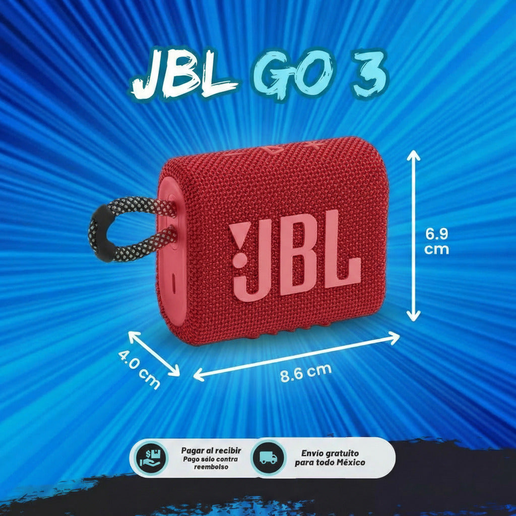 JBL GO 3 RÉPLICA SUPER PREMIUM IMPORTADO - ¡ÚLTIMAS UNIDADES EN STOCK!