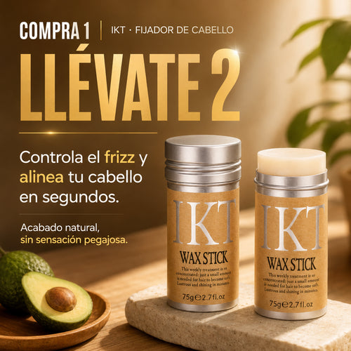 IKT - Fijador de Cabello | Control rápido del frizz, acabado natural y cabello alineado | Compre 1 y Llevate 2 GRATIS 🎁