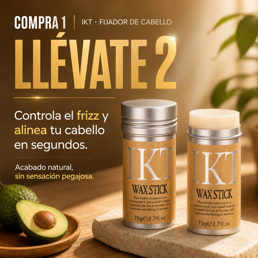 IKT - Fijador de Cabello | Control rápido del frizz, acabado natural y cabello alineado | Compre 1 y Llevate 2 GRATIS 🎁